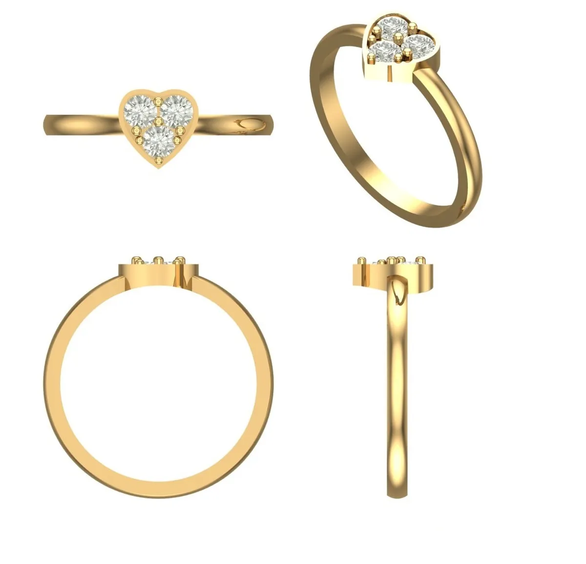 Round Diamond Fashion Ring 